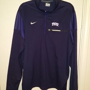 Nike TCU Horned Frogs 1/4 Zip Pullover Men's sz XL
